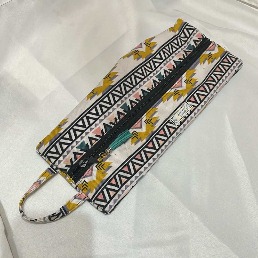 Southwest Pattern Shoe or Hair Straightener Travel Bag
